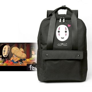 Spirited Away No Face Man Cute Backpack School Bag Shoulder Bag Travel Bag