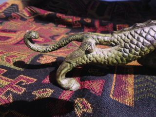 Antique Chinese Bronze Oriental Dragon Stunning old Item 13 