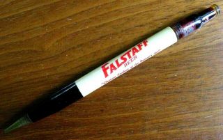 Vintage Falstaff Beer Advertising Mechanical Pencil Krummel Denver Colorado