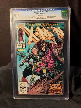The Uncanny X - Men 266 Cgc 9.  8 1st Full Appearance Of Gambit.