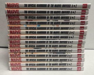 Complete Set Of Official Handbook To The Marvel Universe Hc Volume 1 - 14