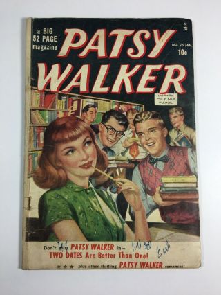 Patsy Walker Comic 26 (1950) Millie Model,  Margie;golden Age Romance Gd,