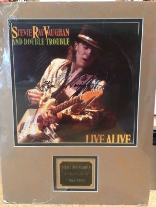 Stevie Ray Vaughan - Live Alive Autographed Record Cover