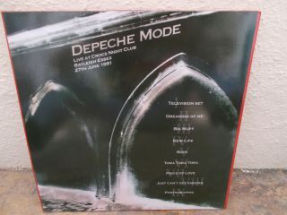 LP Depeche mode live at crocs night club 1981  vinyl record 2