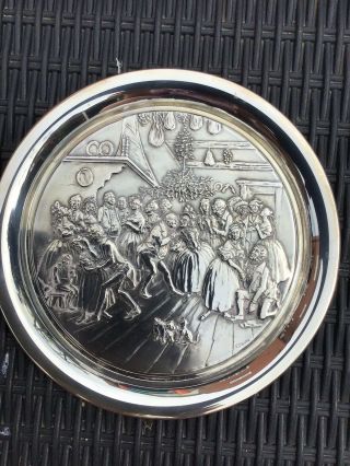 Birmingham 1975 Christmas Silver Plate Limited Edition Of 1000