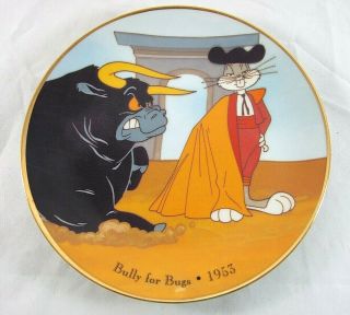 Bugs Bunny - Bully For Bugs Plate - 1993 - Looney Tunes - Warner Brothers