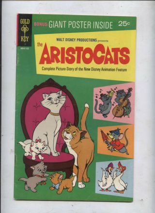 Walt Disney The Aristocats Animated Film Cartoon Comic With Poster