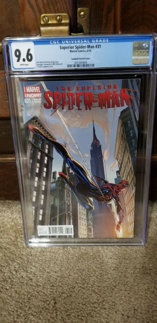 Superior Spider - Man 31 Cgc 9.  6 J Scott Campbell Variant Avengers