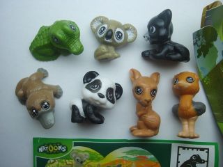 Kinder Surprise Set - Natoons Wild Animals Babys 2013 - Figures Collectibles