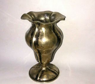 Rare Imperial Russian Solid 84 Silver Vase,  Made In St.  Petersburg 19th Century
