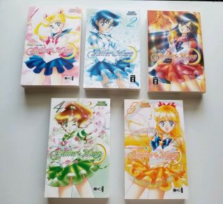 Pretty Guardian Sailor Moon Manga Volume 1 - 5 By Naoko Takeuchi - German