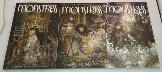 Run Of 3 Image Comics Monstress Trade Paperbacks Vol 1 - 2 Liu Tpb Tpbs