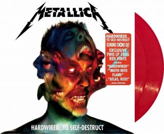 Metallica Hardwired To Self Destruct 2 X Red Vinyl Lp 2016 Rsd