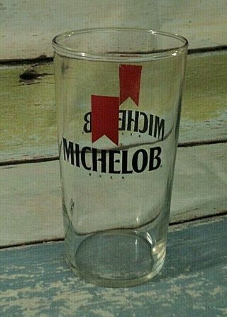 Vintage Michelob Beer 5 " Tall Bar Glass.  Auct 2768