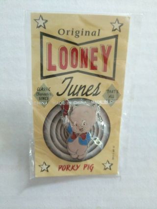 Looney Tunes Porky Pig Enamel Pin.  Warner Bros 1993