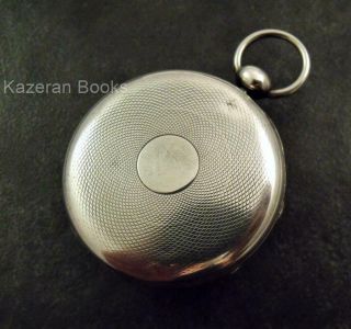 Antique Georgian Solid Silver Fusee Fob Pocket Watch 1829 J Peters Cambridge