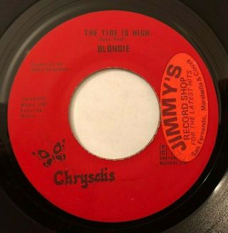 Blondie - The Tide Is High / Susie And Jeffrey - Rare Barbados 45