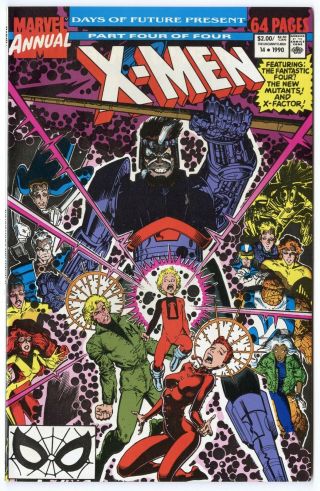 X - Men Annual 14 Nm/mt 9.  8 White Pages 1st App.  Gambit Marvel 1990