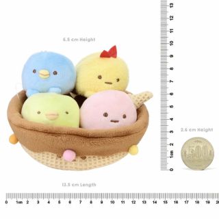 USA San - x Sumikko Gurashi Ice - cream Cone Stuffed Animals Plush Doll 2