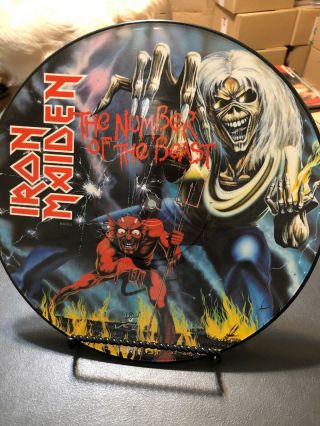 Iron Maiden Number Of The Beast 1982 Lp Record Picture Disc