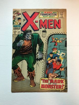 Uncanny X - Men (1st Series 1963) 40 Frankenstein App Originn Cyclops