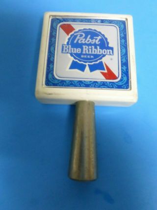 Vintage Pabst Blue Ribbon Beer Tap Handle,  4 - 1/2 X 2 - 1/2