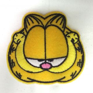 Garfield Face - Cartoon 2.  5 " Embroidered Patch - Mailed From Usa (anpa - Garf - Face)