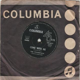 The Fourmyula - " Come With Me " / " Honey Chile " Orig.  1968 Aust.  45 Columbia Do - 8477