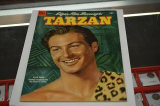 Edgar Rice Burroughs Tarzan 52 Dell 1954 Lex Parker Photo Cvr Fn/vf