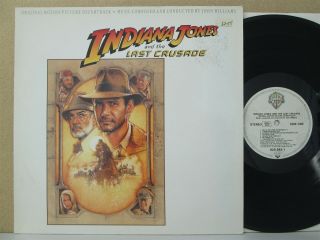 Indiana Jones And The Last Crusade - John Williams Soundtrack Score Lp 1989 Nm