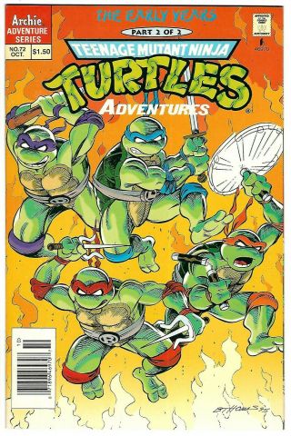 Teenage Mutant Ninja Turtles Adventures 72 (1995) G/vg Thomas - Sullivan