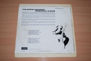 THE EDDIE COCHRAN MEMORIAL ALBUM UK LP 1ST PRESS 1960 LONDON MONO PLUM HAG 2267 6