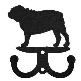Swen Products Bull Dog Metal 2 Hook Key Chain Holder Hanger
