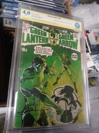 Green Lantern 76 (apr 1970,  Dc) Cbcs 4.  0 Signed Neal Adams