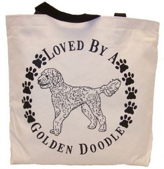 Loved By A Golden Doodle Tote Bag Made In Usa