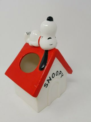 Vintage Snoopy Dog House Ceramic Schultz Peanuts 1970 Japan Charlie Brown Mi359
