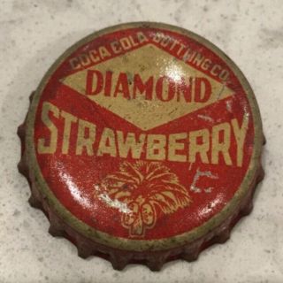 Diamond Strawberry Sc Tax Stamp Coca Cola Bottling Soda Bottle Cap Cork