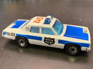 1979 Matchbox Superfast Diecast Plymouth Gran Fury Police Car G12