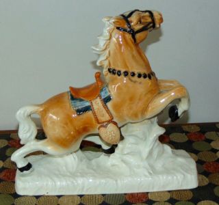 Vintage 1950 ' s WESTERN HORSE Statue PETRIFIED FOREST S.  D Souvenir QUITE DETAILED 5