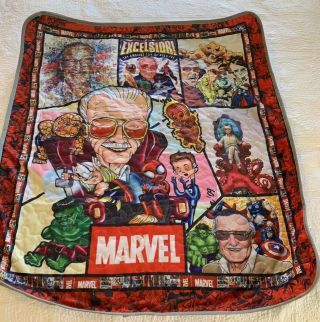 The Life Of Stan Lee Quilt Blanket Rare Hard To Find Marvel Spiderman