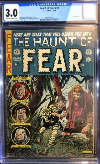 Haunt Of Fear 23 - Ec Comics - Cgc 3.  0 Ow/w - Graham Ingels Cover