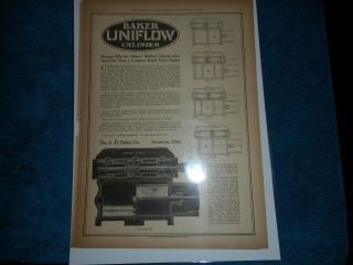 1920 A.  D.  Baker Co.  Advertisement: Uniflow Steam Engine Cylinder,  Swanton,  Ohio