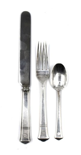 Tiffany & Co Windham Place Setting Sterling Silver Flatware Fork Knife Tea Spoon