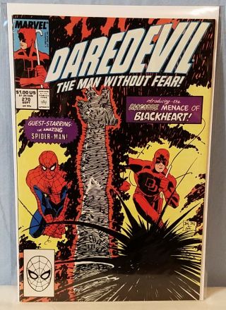Daredevil 270 Marvel 1989 Nm - Copper Age 1st Appearance Blackheart Son Mephisto
