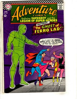Adventure Comics 357 Fn/vf Dc Comic Book Superboy Legion Of - Heroes Jl17