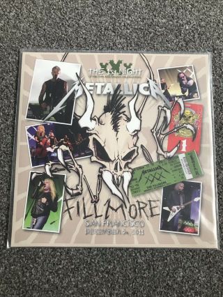 Metallica - Live At The Fillmore 30th Anniversary Night 1 - Extremely Rare Vinyl