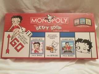 Betty Boop Monopoly Never Opened Factory Collector 