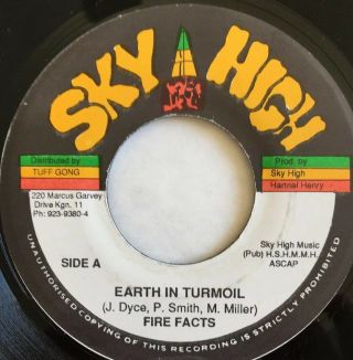 Fire Facts Earth In Turmoil Sky High Ja Reggae Vinyl Ex Rare Digiroots