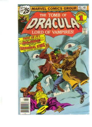 The Tomb Of Dracula 45 Nm - M Cond.  1976 Bagged & Boarded