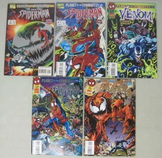 Planet Of The Symbiotes Parts 1 - 5 Marvel Comics 1 One Shots Spider - Man